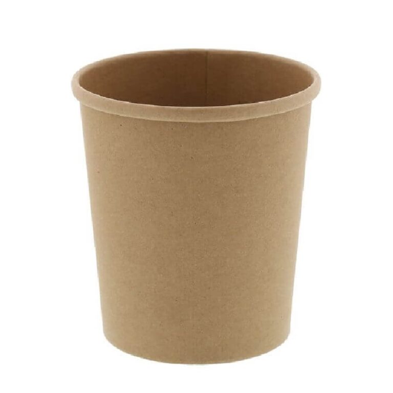 Bol carton kraft natur 16oz (490ml) Ø96mm (JH-PSB-16B)