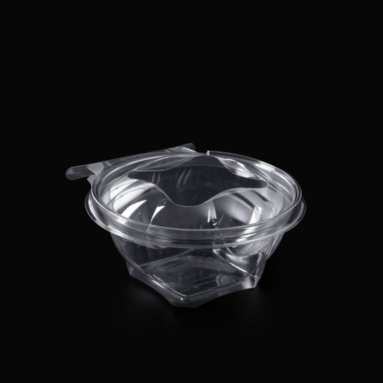 Bol salata transparent cu sigiliu 375g (L-333)