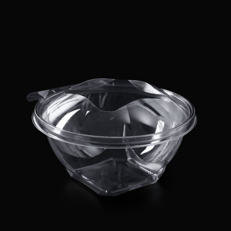 Bol salata transparent cu sigiliu 750g (L-337)