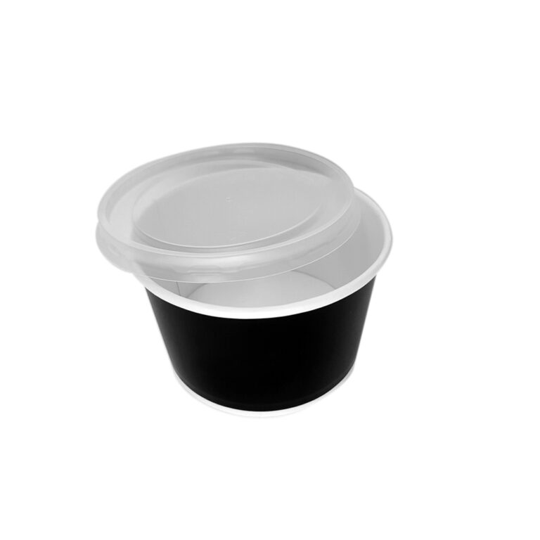Bol carton negru/alb supa 16oz (473cc)