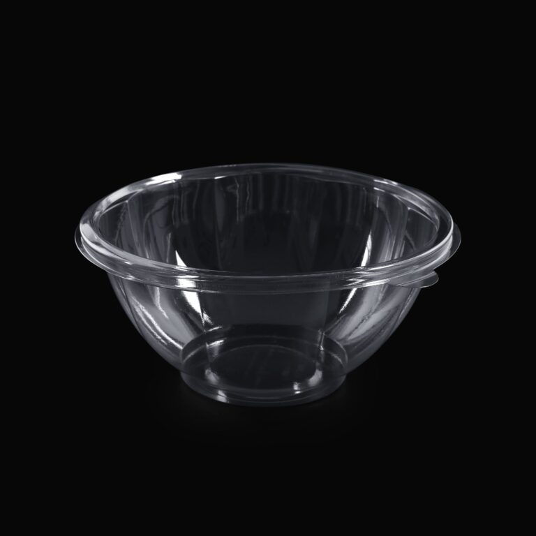 Bol rotund transparent salata 1000cc+capac transparent (L300+L302)