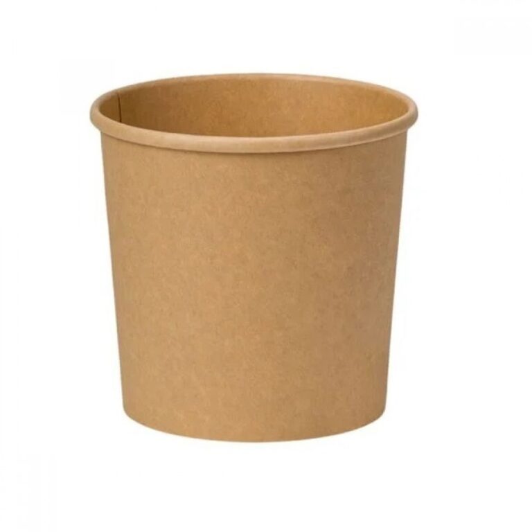 Bol carton kraft natur 12oz (380ml) Ø96mm (JH-PSB-12B)