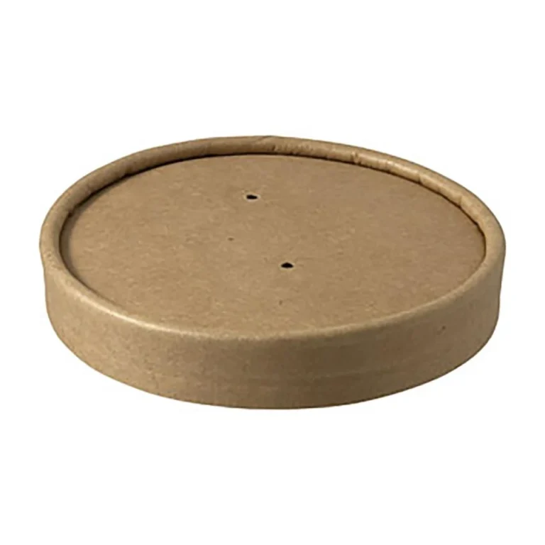 Capac carton kraft natur bol 12oz/16oz Ø96mm