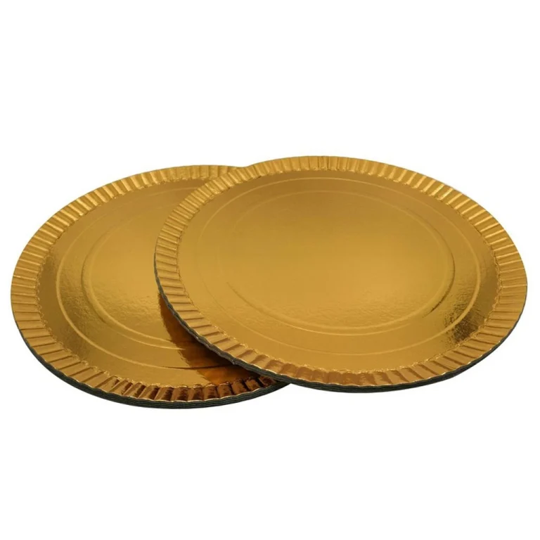 Farfurii carton auriu tort PLUTO (PGG-M)